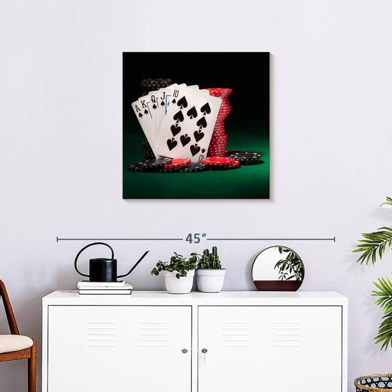 Senne Lucky Poker Flush, 24" H x 24" W