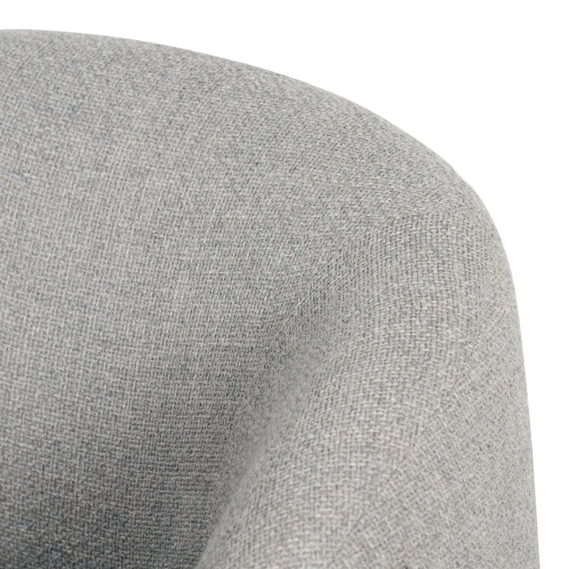 Sandie Swivel Lounge Chair, Gibson Silver