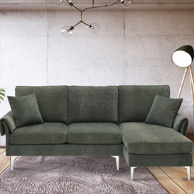 Canapé modulaire Nyora, Polyester vert