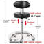 Swivel Upholstered Adjustable Height Counter Stool with Metal Frame-85702654