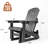 Hdpe 3-Position Adjustable Adirondack Glider Chair Set Of 2, Hdpe Adirondack Chairs Set Of 2, Plastic Outdoor Chairs- Looks Exactly Like Real Wood-971957766