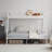 Twin Over Full Size Bunk Bed For Kids Teens Adults/Flat Steps/Heavy Duty Metal Slat