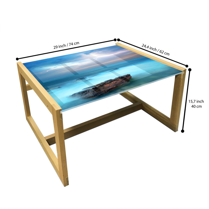 Jamoria Sled Coffee Table, 62cm H x 74cm W x 40cm D