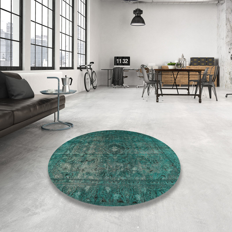 Caria Oriental Indoor Rug, Round 5'
