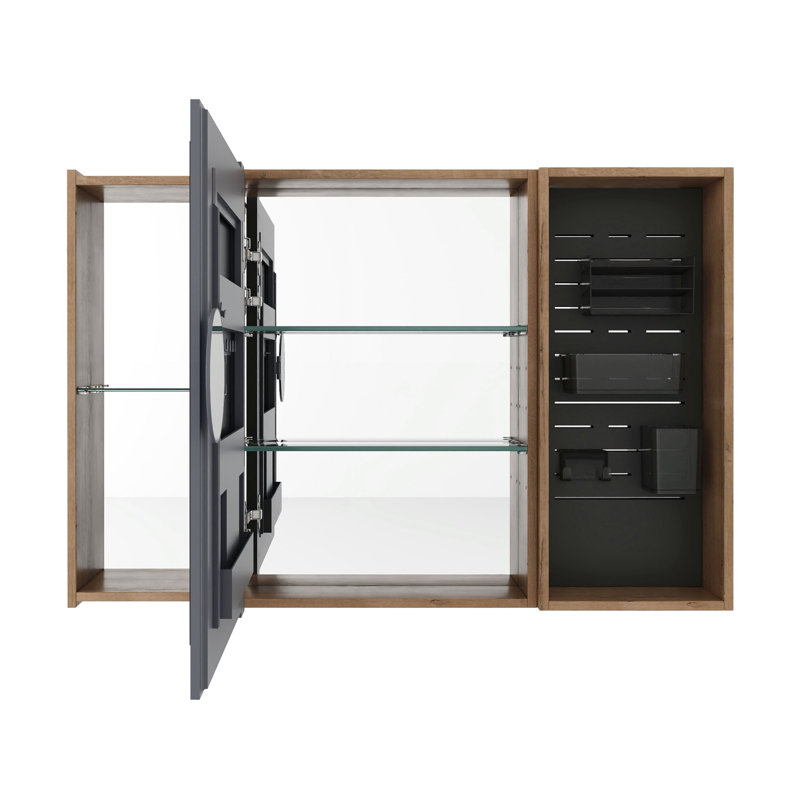 Bathroom Mirror Cabinet with Storage Combination