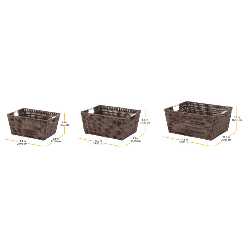 Whitmor, Inc Rattique Plastic Decorative Basket