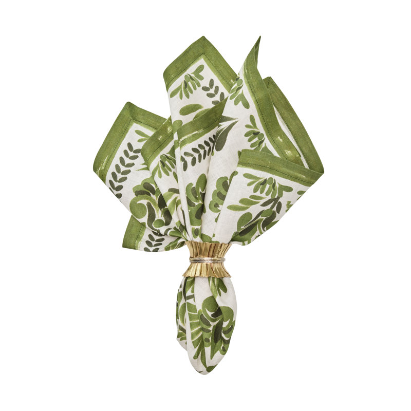 Botanica Napkin, Ivory/Green