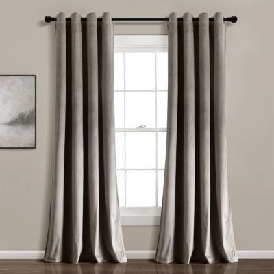 Prima Velvet Solid Blackout Curtain Panel