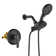 Dual Shower Faucet Set with Valve High Pressure 2 in 1 Shower Combo Set Shower System with Handheld