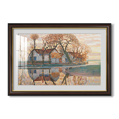 Ferme près de Duivendrecht, v. 1916-Piet Mondrian-Impression encadrée personnalisée