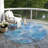 Machine Washable Indoor/Outdoor Xhevrie Blue Rug-38311271