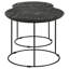 Table gigogne 2 pièces noir mat