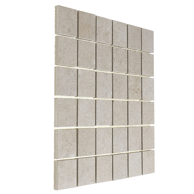 Tuile de mosaïque en céramique 2 po x 2 po crème aristocrat Haut Monde