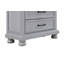 Commode 5 tiroirs gris chaud