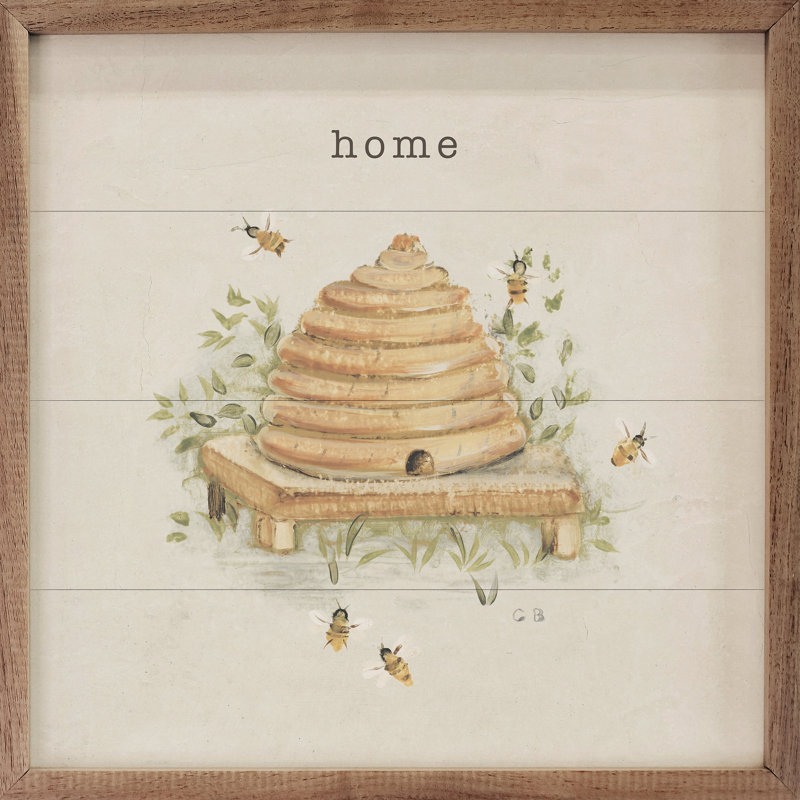 Garden Bees Home par Cheri Blum, H 12 po x l 12 po