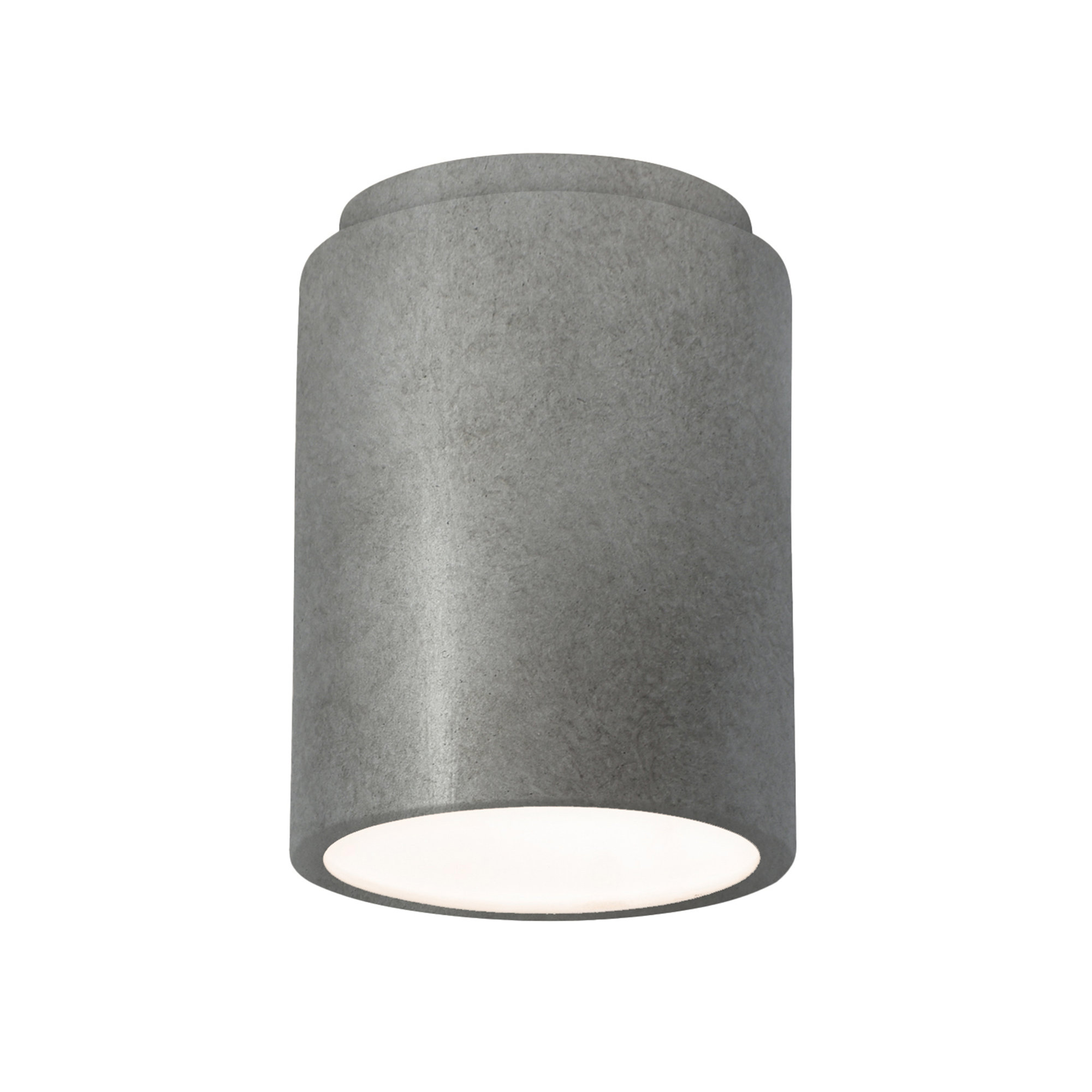 Sumatra Single Light Ceramic Flush Mount, Antique Silver, Incandescent (Not Included)