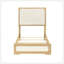 Mobilier de chambre à coucher contemporain en bois naturel avec tête de lit à panneau et tête de lit à DEL 1Pc