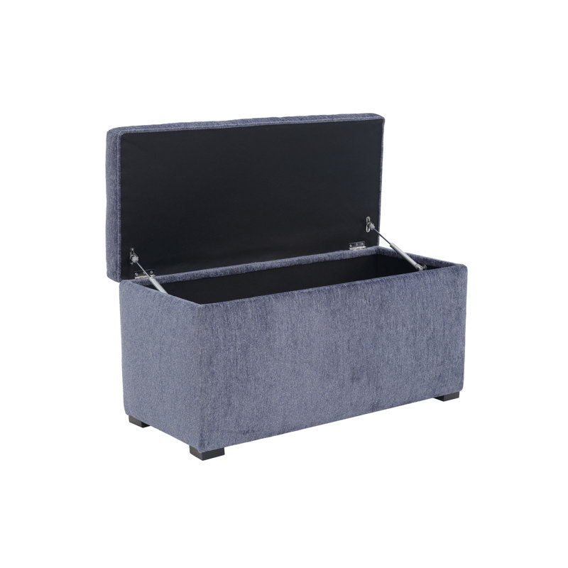 Angela Lift Top Storage Bench, Navy