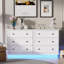 Commode double flottante 6 tiroirs l 47,36 po Floating-1068704112
