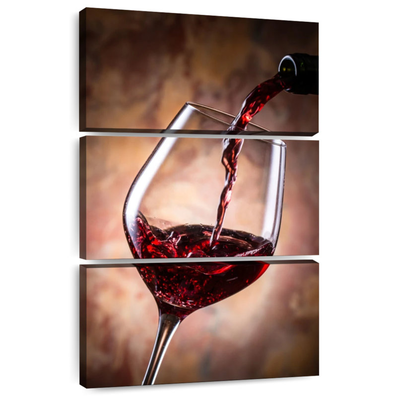 Yarlin - vin rouge en verre, H 57 po x l 36 po