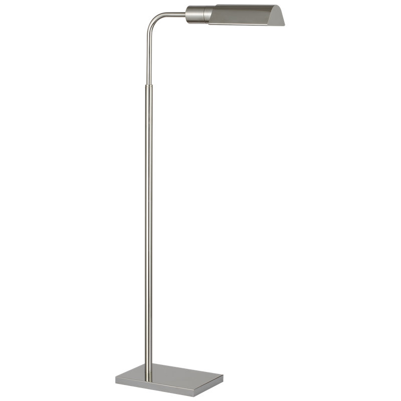 Visual Comfort Adjustable Cordless Pharmacy Floor Lamp, Polished Nickel, Polished Nickel