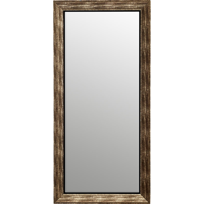 Flat Wall Mirror, Antique Silver
