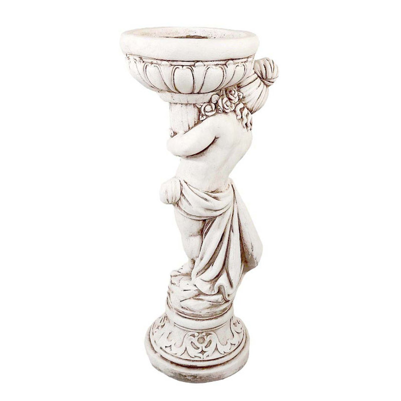 JANET Girl Planter 75cm Antique Stone Effect