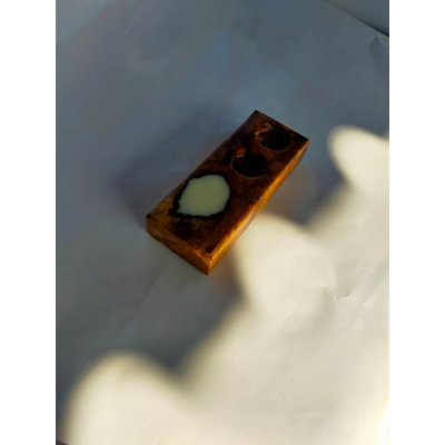 Accessoires de bougie de table en bois 15 po