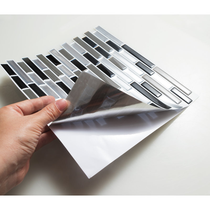 Kumail Plastic Peel and Stick Mosaic Tile