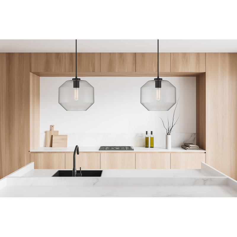 Luminaire suspendu cylindrique simple à 1 lumière Leeona