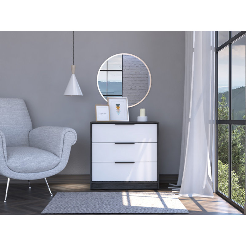 Commode 3 tiroirs l 27,6 po