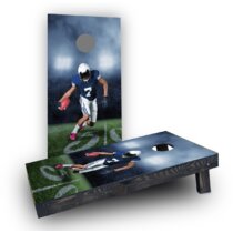 Dallas Cowboys Alternating Wood Look Triangle Cornhole Boards - NFL