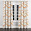 Rideaux abstraits - rideaux à œillets Terra Modern - orange et blanc - 1 panneau-1727685860-1727685861