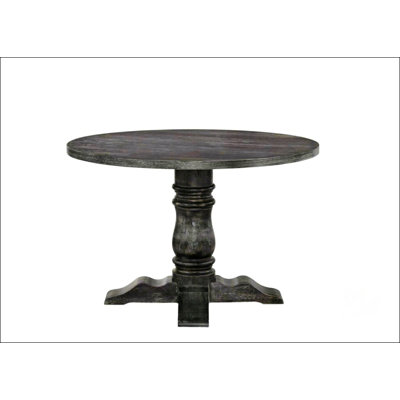 Weathered Gray Finish Dining Table