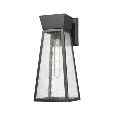 Lucian - 1-Light Outdoor Wall Light - Black