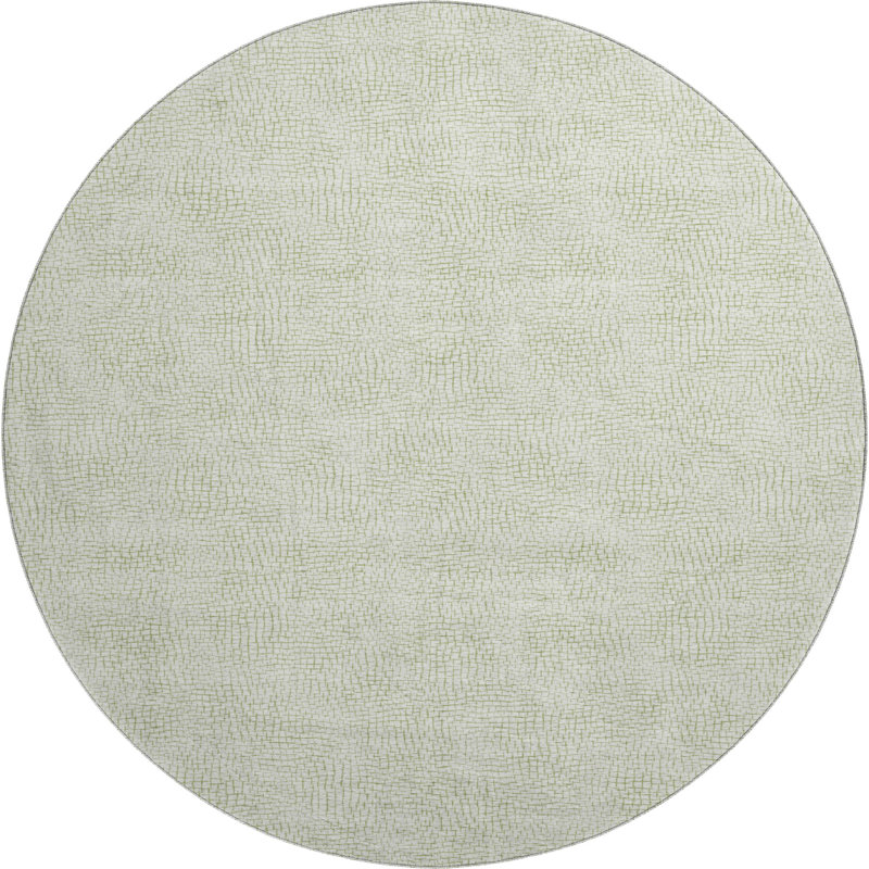 Premium Machine Washable Crumley AMF1058 Geometric Rug, Round 8'