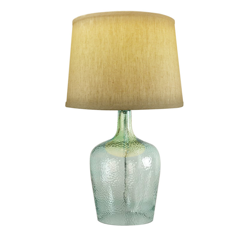 Lampe de table en verre, Crème
