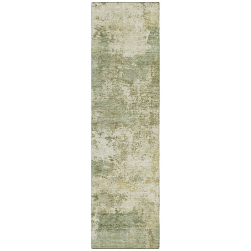 Machine Washable Indoor/Outdoor Earleville ACN2366 Abstract Rug, Runner 2'3" x 7'6"