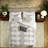 Hypoallergenic Black Ivory Bedding Sets, Polyester Comforter, Global Design, Home Use