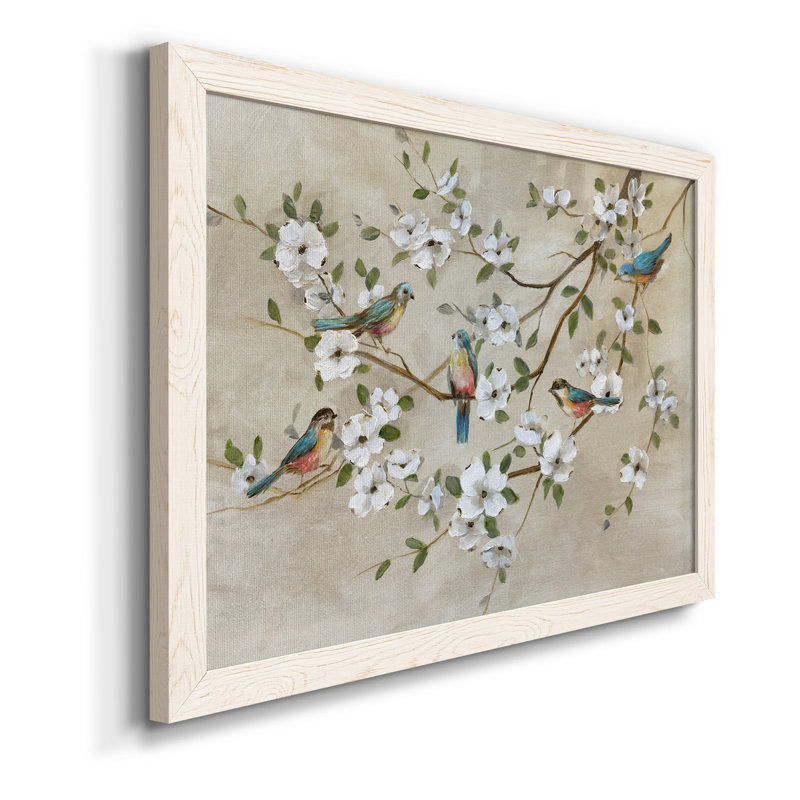 Birds of a Feather - Peinture sur toile encadrée, Blanc, H 24 po x l 18 po x P 1,5 po