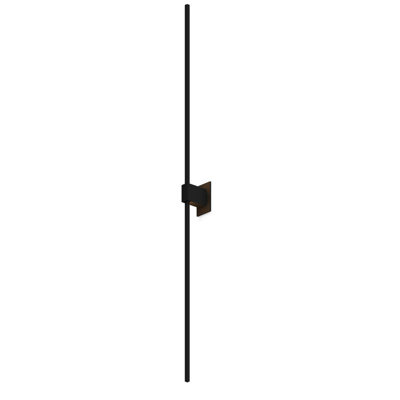 Z-Bar 1 - Light LED Armed Sconce, Matte Black, 4.5" H x 48" W x 4" D