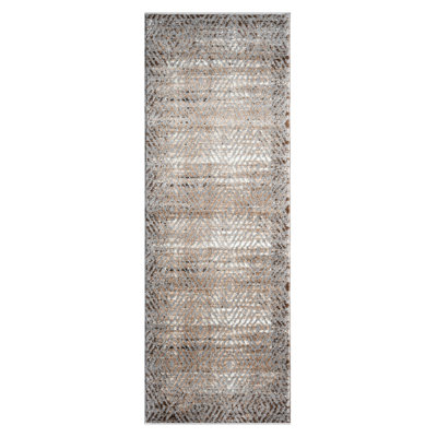 Vladya Brown Abstract Area Rug