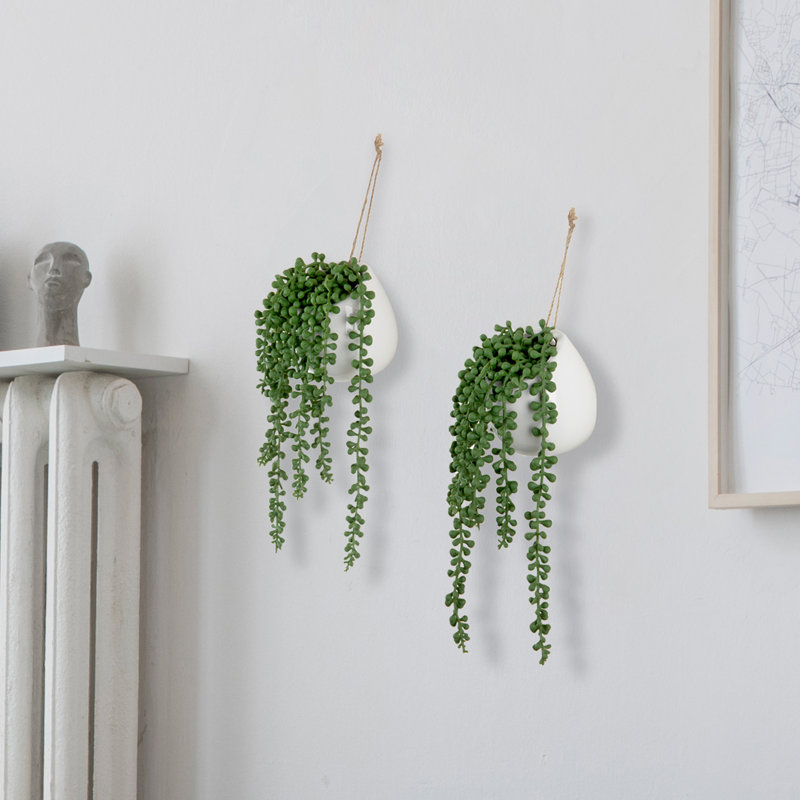 25cm Faux Plant in Ceramic Pot