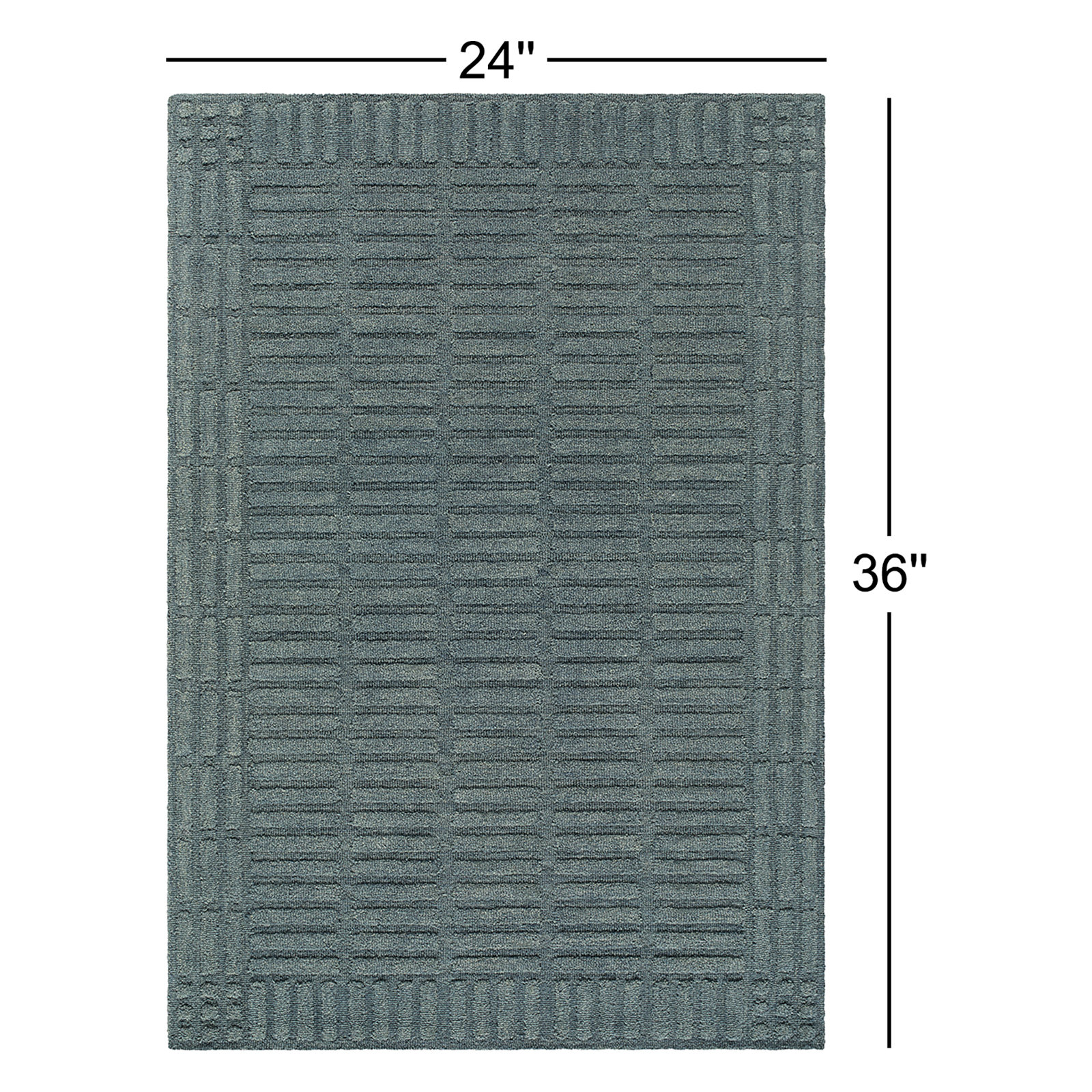 Wright Hand-Tufted Patterned Geometric Rug, Rectangle 2' x 3'