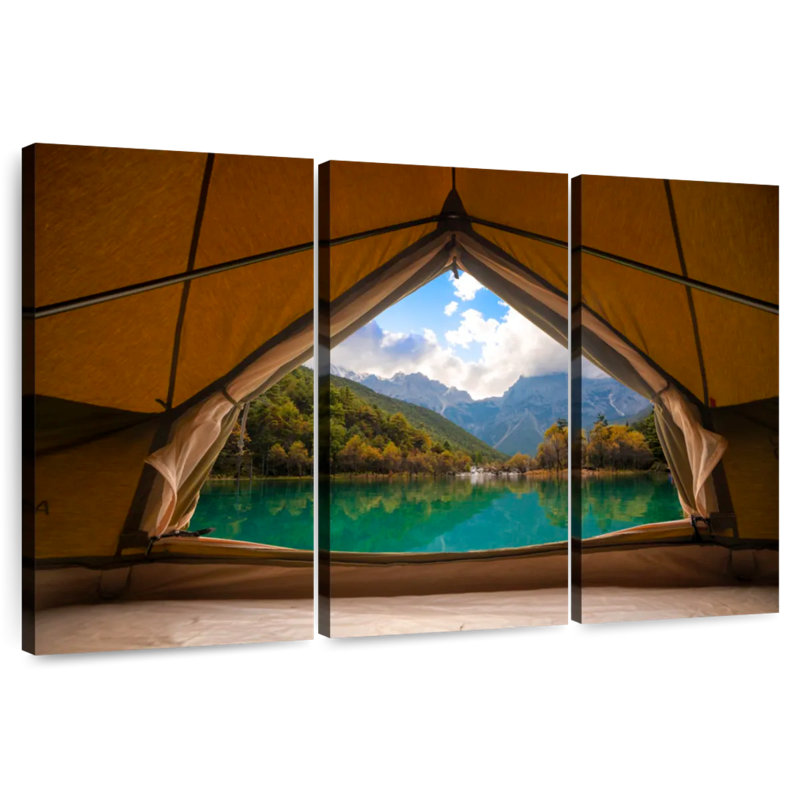 Senne Lakeside Tent View, 20" H x 33" W