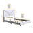 Boyd Sleep Cornerstone Upholstered Faux Leather Platform Bed, Adjustable Height Headboard, Box Spring Required-82004448-82004444