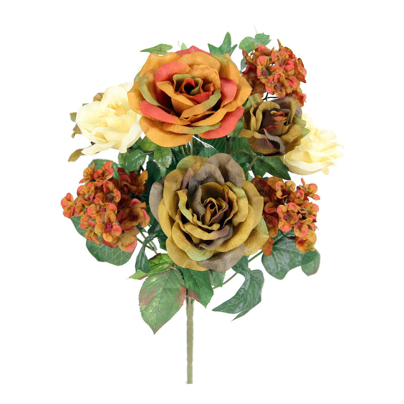 Arrangement de fleurs mixtes, Caramel / beige