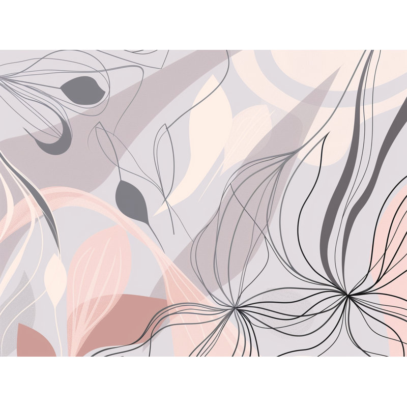 Trendy Floral Plush Throw Blanket, Queen