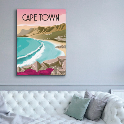 Toile épique Graffiti «Cape Town South America» par Omar Escalante, 40 po x 54 po