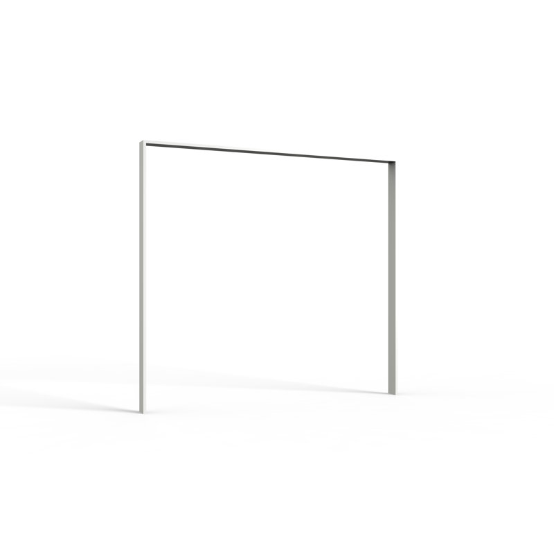 Vosburg 228cm Hardware, White, 213cm H x 273cm W x 12cm D
